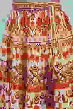 Multi-Colored Cotton Lehenga Set image number 2