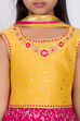 Yellow Poly Cotton Lehenga Set image number 1