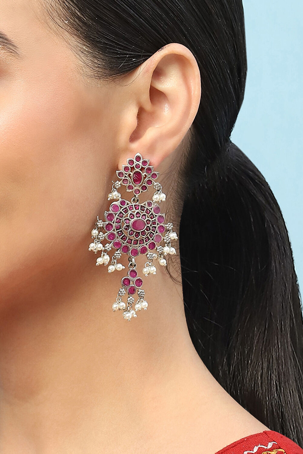 Pink Brass earrings image number 1