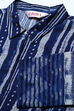 Indigo Cotton Shirt Printed Kurti image number 1