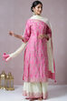 Pink Cotton Silk Kurta Sharara Kurta Sharara Suit Set image number 5