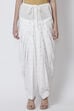 Off White Cotton Solid Salwar image number 2