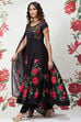 Rohit Bal Beige Cotton Silk Flared Printed Suit Set image number 0