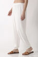 White Viscose Lycra Harem Pants image number 2
