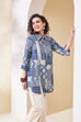 Mustard Cotton A Line Kurta image number 4