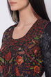 Black Cotton Anarkali Kurta Churidar Suit Set image number 1