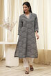 Black Straight Kurta image number 5