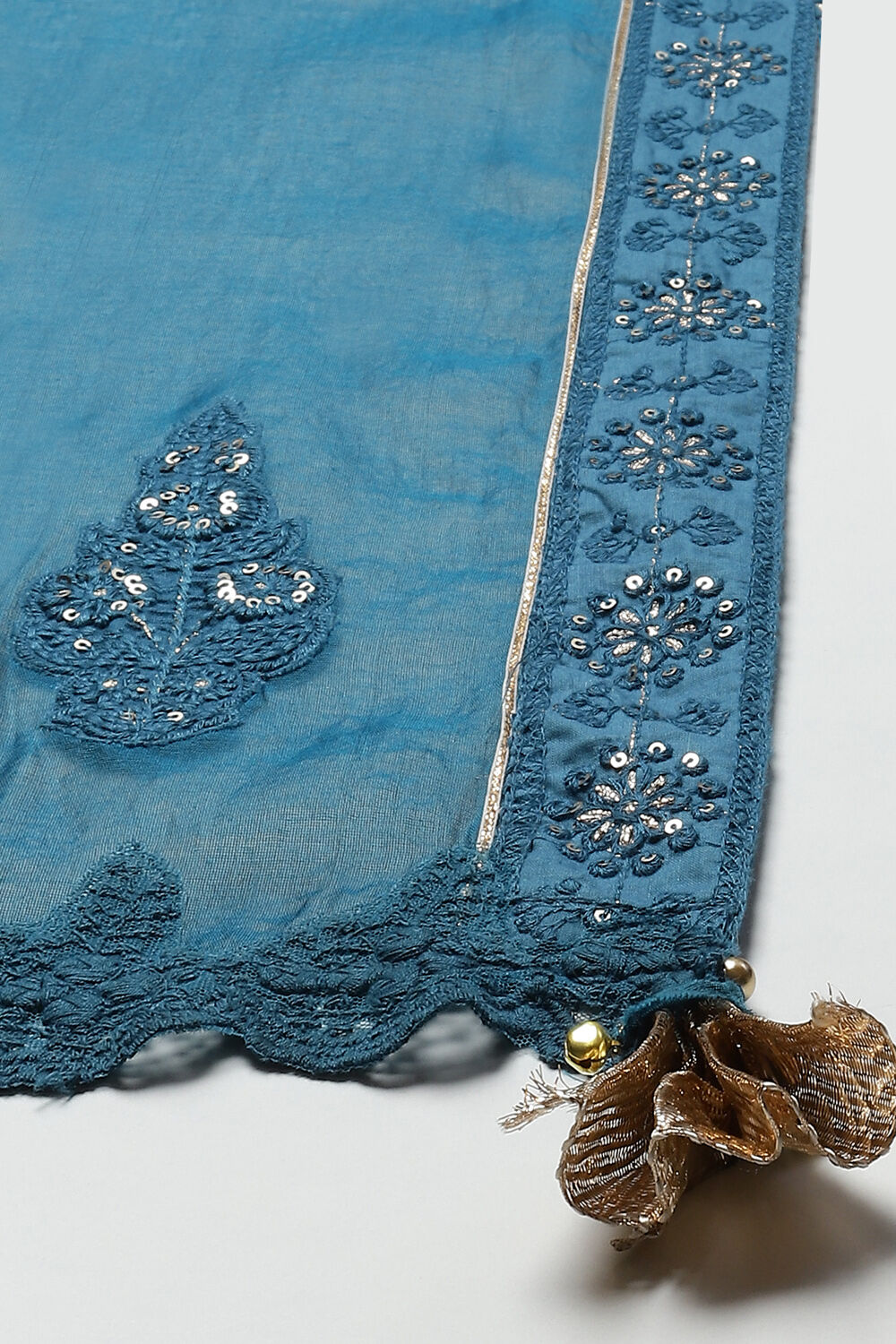 Off White Flared Kurta Skirt Kurta Skirt Suit Set image number 2