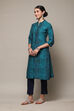 Maroon Cotton Flared 3 Piece Set image number 3