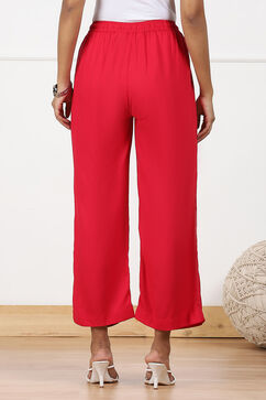 Fuschia Rayon Palazzo image number 5