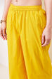 Yellow Cotton Anarkali Suit Set image number 2
