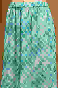 Sea Green Georgette Printed Festive Straight Suit Set image number 2