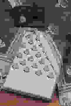 Grey Silk Blend Digital Print Unstitched Suit Set image number 0