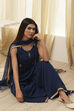 Ochre Yellow Embroidered Straight Suit Set image number 0