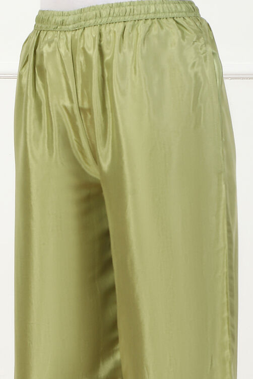 Mint Green Shantoon Straight Palazzo image number 1