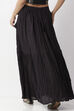 Black Cotton Solid Skirt image number 3