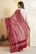 Red Chanderi Chevron Printed Dupatta image number 5
