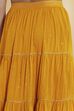 Mustard Cotton Gathered Lehenga Set image number 2