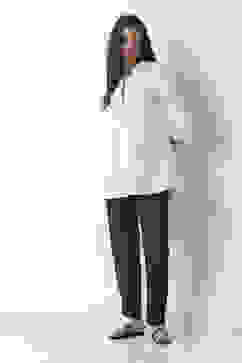 Blue Tencel Slim Pants image number 8