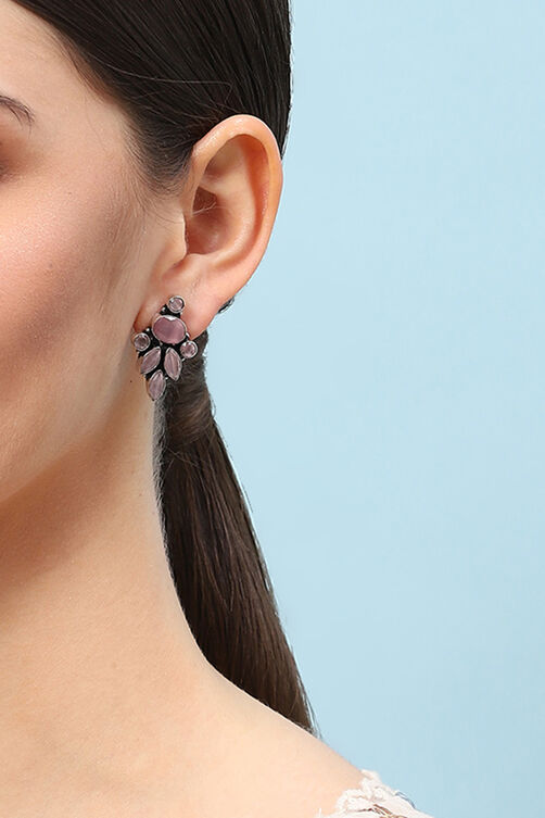 Lilac Brass Earrings image number 1