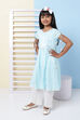 Sky Blue Cotton Chikankari Embroidered Kurta Pant Set image number 0