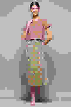 Sage Green Cotton Blend Printed Nightdress image number 0