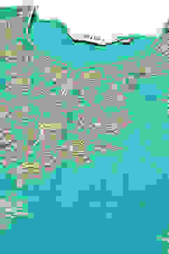 Turquoise Art Silk Straight Kurta Churidar Suit Set image number 1