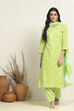 Grey Cotton Floral Printed Unstitched Suit Set image number 1