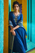 Teal Rayon Straight Suit Set