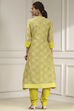 Orange Cotton Digital Print Unstitched Suit Set image number 5