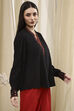 Black Solid Straight Top image number 4