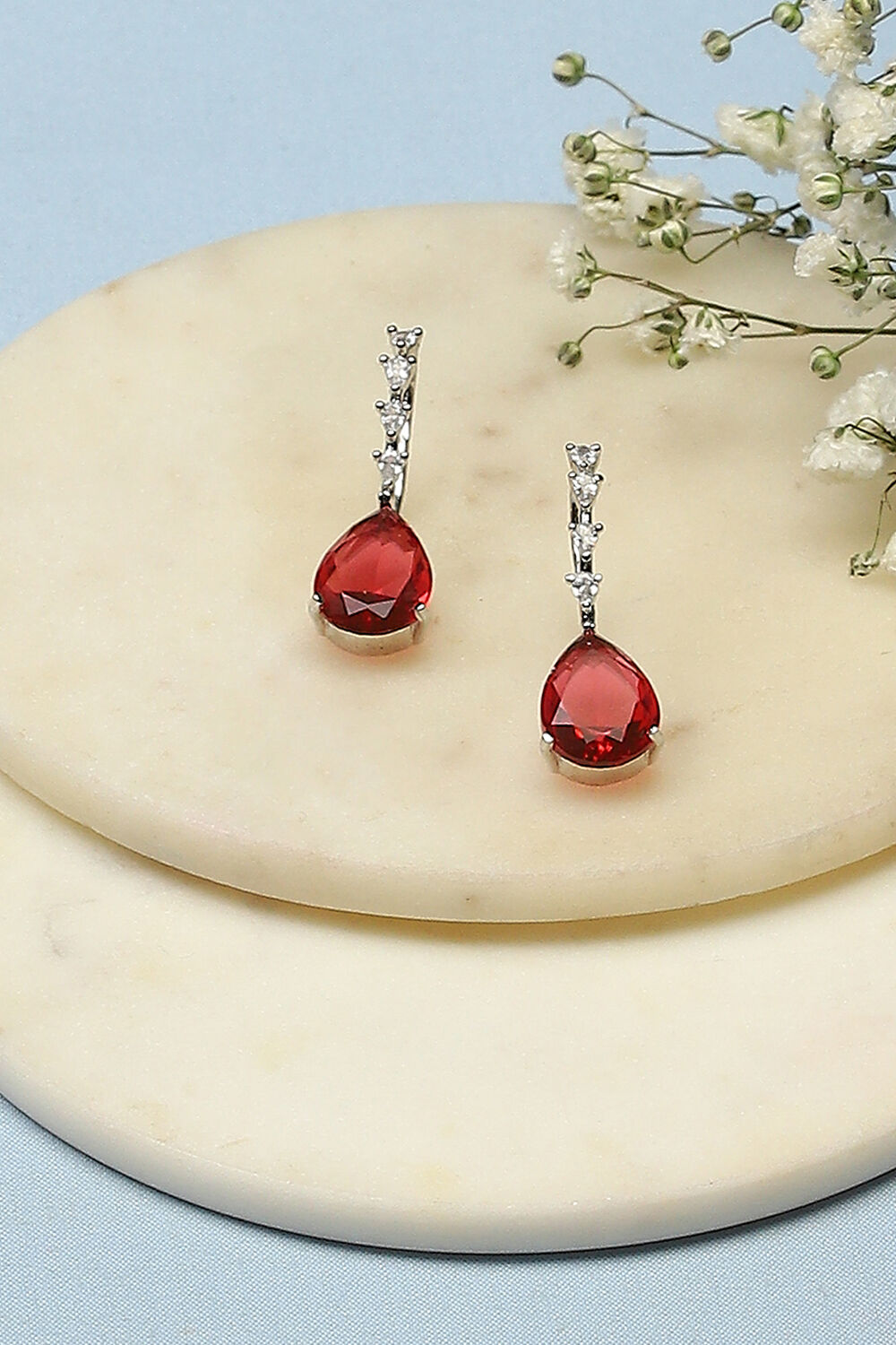 Red Brass earrings image number 0