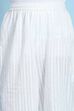 White Cotton Solid Straight Suit Set image number 2