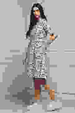 Indigo Rayon Floral Short Dress With Belt image number 2