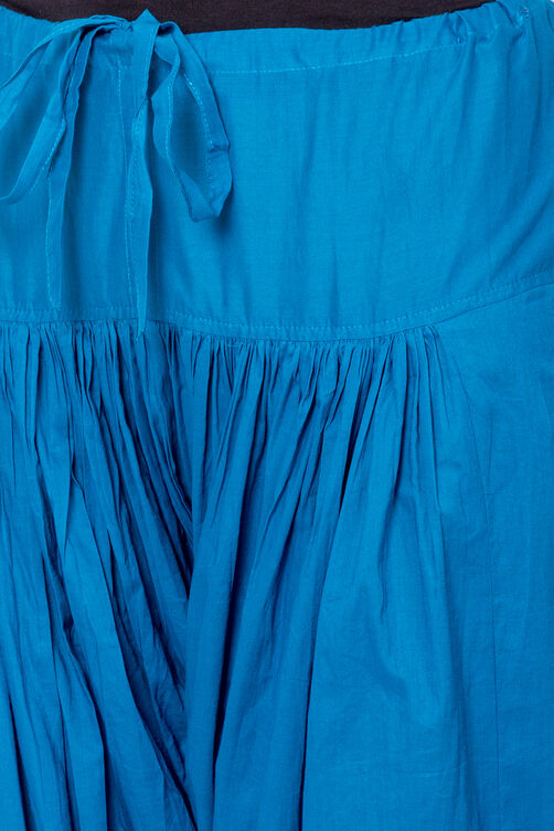 Indigo Cotton Solid Salwar image number 1