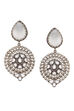 Oxidized And Nude Earrings image number 2