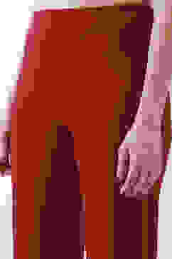 Maroon Solid Flared Pants image number 1