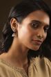 White Pearl Embellished Earrings image number 3