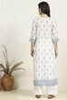White-Blue Cotton Unstitched Suit Set image number 5