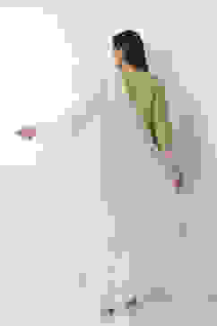 Off White Nylon Cotton Dupatta image number 1