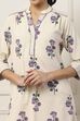 Purple Cotton A Line Kurta image number 1