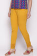 Yellow Cotton Lycra Churidar image number 2