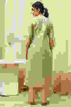 Beige Tissue Printed Unstitched Suit Set image number 5