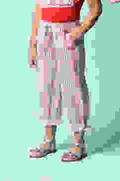 Off White Cotton Pants image number 2