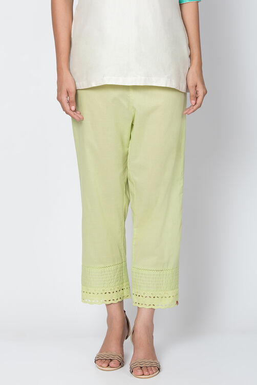 Red Cotton Solid Pant image number 1