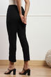 Beige Viscose Lycra Solid Pant image number 5