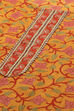 Pink Cotton Unstitched Suit set image number 2