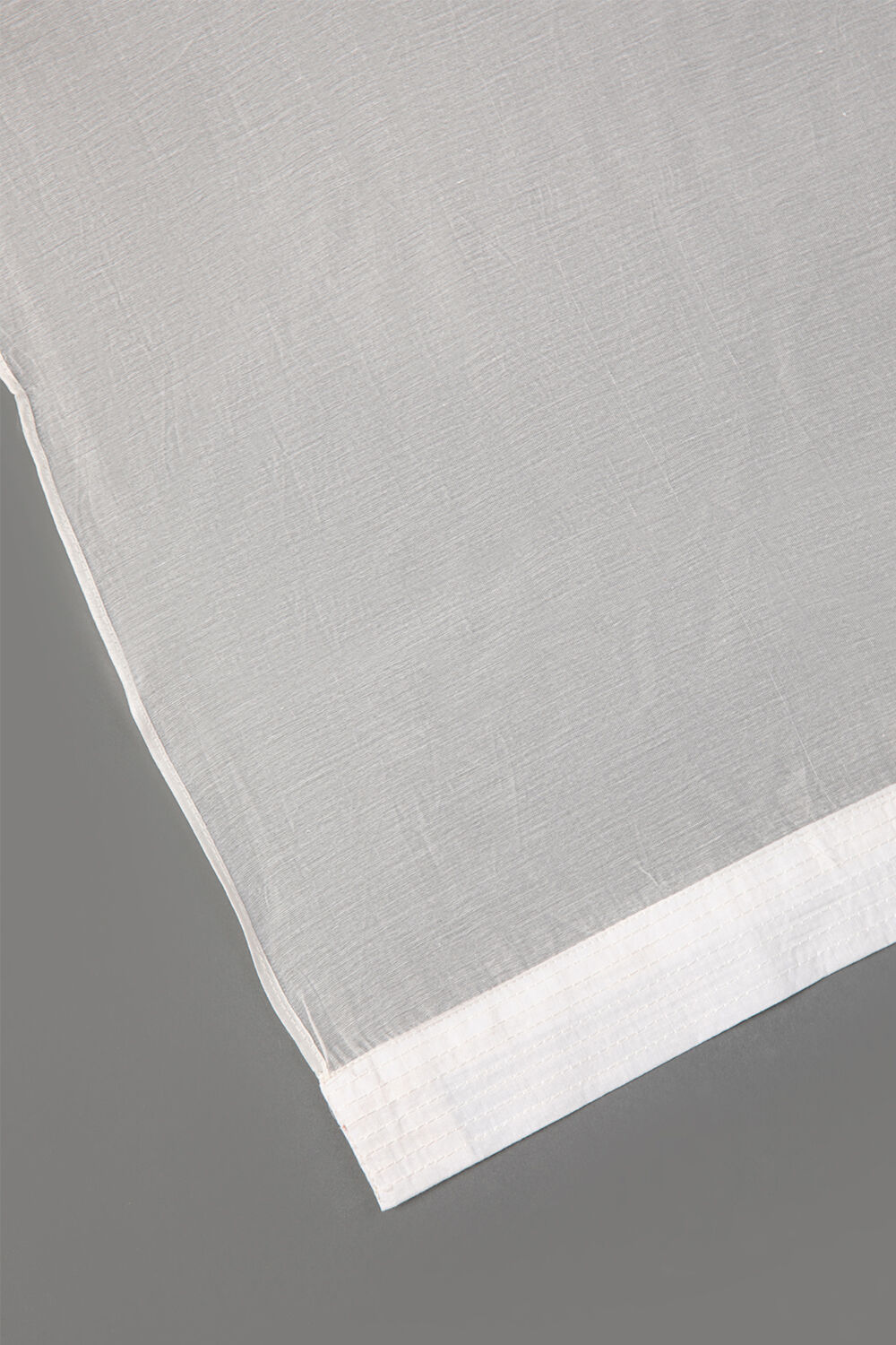 Off White Cotton Silk Anarkali Embroidered Suit Set image number 3