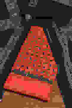 Orange Cotton Handloom Unstitched Suit Set image number 0