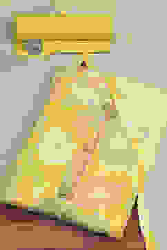 Yellow Cotton Printed Unstitched Suit Set image number 0